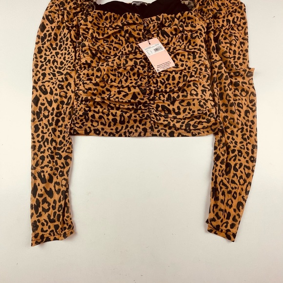 MESH RUCHED CORSET PUFF TOP
Brown - Picture 2 of 4